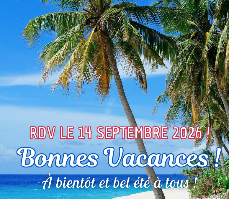 Rentrée la semaine du 14.09.2026