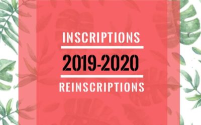 Inscriptions 2019-20 !