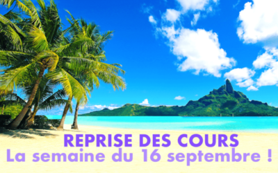 Rentrée le 16 septembre !